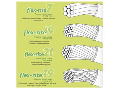 Beadsmith Flexrite, 7 Strand, Clear, 0.45mm, 9.1m - Imagen Estandar - 9