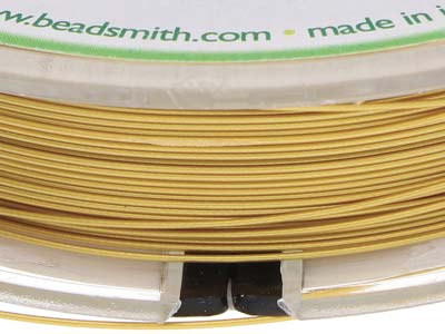 Beadsmith Flexrite, 7 Strand, Metallic Satin Gold, 0.45mm, 30.5m - Imagen Estandar - 5