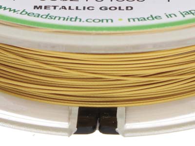 Beadsmith Flexrite, 7 Strand, Metallic Satin Gold, 0.45mm, 9.1m - Imagen Estandar - 5
