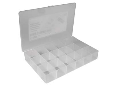 Organizador De 17 Compartimentos, 27 X 18 X 4cm, Plástico, Beadalon