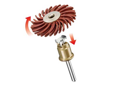 Cepillo Abrasivo De Grano Fino, Dremel Speedclic - Imagen Estandar - 2
