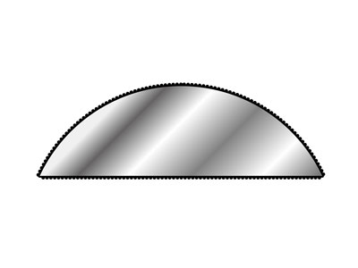 Lima Semicircular Afilada N.º 1566,150 MM G2, Vallorbe - Imagen Estandar - 4