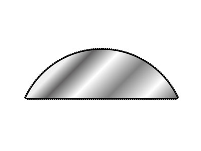 Lima Semicircular N.º 1560, 150 mm G00, Vallorbe - Imagen Estandar - 4