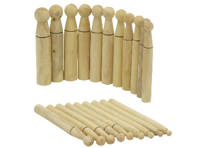 Juego De 20 Punzones Clásicos De 6 A 25 Mm, Madera De Boj - Imagen Estandar - 2