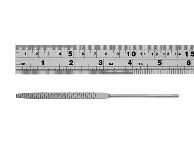 Juego De 6 Limas Para Cera, De Grano Fino 140 mm, Vallorbe - Imagen Estandar - 6