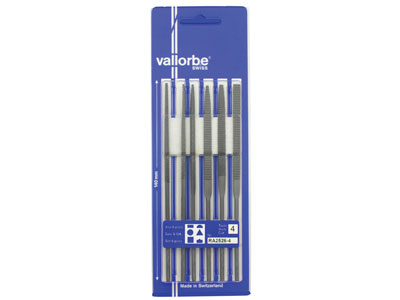 Juego De 6 Limas Para Cera, De Grano Fino 140 mm, Vallorbe - Imagen Estandar - 10