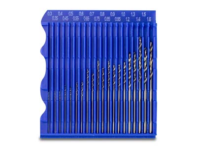 Juego De 20 Brocas, Diámetros De 0,30 mm A 1,60 mm - Imagen Estandar - 2
