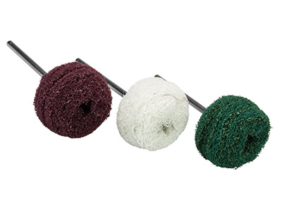 Juego De Cepillos Circulares Para Satinado En Nylon Abrasivo, 22 MM - Imagen Estandar - 1