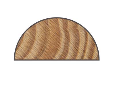 Cabron Semicircular, Grano Grueso 120 - Imagen Estandar - 3