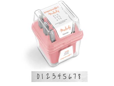 Set Impressart De Números Para Estampación Tipología De Letra Melody 3mm - Imagen Estandar - 2