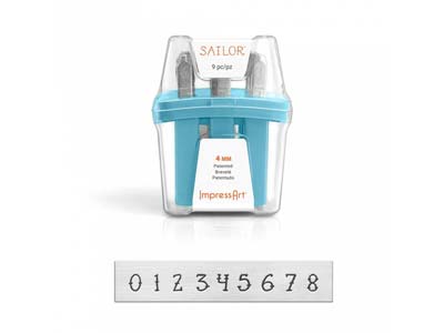 Juego De Sellos De Números Sailor Impressart De 4 MM - Imagen Estandar - 1