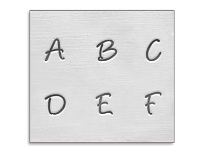 Juego De Sellos De Letras Mayúsculas Basic Bridgette Impressart, 3 MM - Imagen Estandar - 2