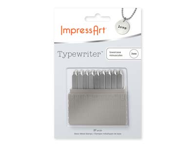 Juego De Sellos De Letras Minúsculas Typewriter Básica Impressart, 3 MM - Imagen Estandar - 3
