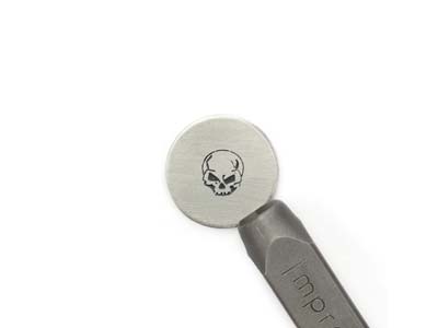 Impressart Signature Angry Skull Design Stamp 6mm - Imagen Estandar - 1