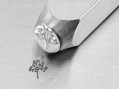 Sello De Diseño De árbol De La Vida Impressart Signature, 6 mm - Imagen Estandar - 2