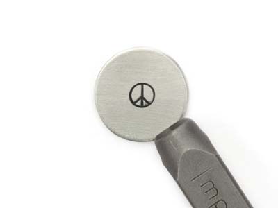 Impressart Signature Peace Sign Design Stamp 3mm - Imagen Estandar - 1