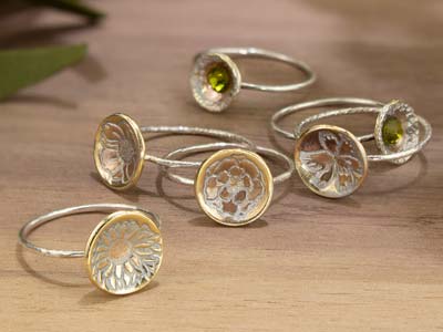 Punzón Impressart Signature, Diseñode Flores, 9,50 mm - Imagen Estandar - 3