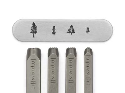 Sello Signature Tree Impressart, Paquete De 4 Unidades, Árbol De 4 Mm, 2 Árboles De 6 Mm, Árbol De 9,5 MM - Imagen Estandar - 1