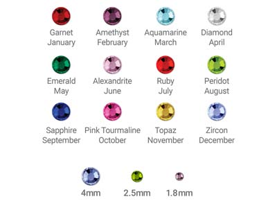Cristales Impressart Con Base Plana, 12 Colores, Surtido De 1,80, 2,50y 4 mm, Paquete De 432 Piezas 144  144 De Cada Color - Imagen Estandar - 3