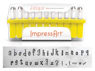 Sellos Impressart Jeanie Con Letrasen Minsculas Set De Sellos De Letras 4 MM