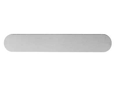 Placa En Bruto De Aluminio Para Pulsera, 25,40 X 150 mm, Impressart, Bolsa De 5 - Imagen Estandar - 1