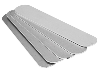Placa En Bruto De Aluminio Para Pulsera, 25,40 X 150 mm, Impressart, Bolsa De 5 - Imagen Estandar - 2