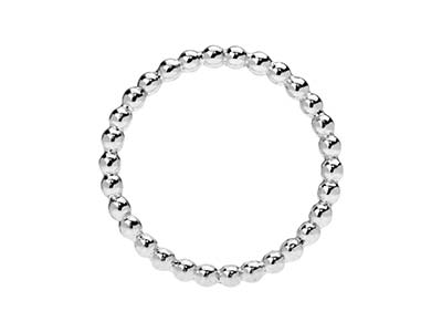 Anillo Perlado De Perla De 2 mm, Plata 925, Tamaño 52 - Imagen Estandar - 3