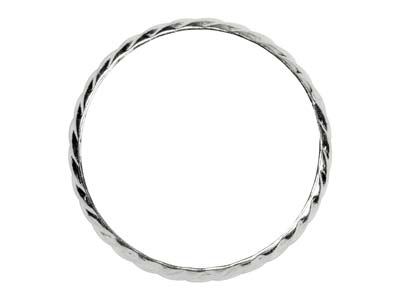 St Sil Rope Twist Ring 3mm Size K - Imagen Estandar - 2