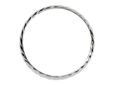 St Sil Rope Twist Ring 3mm Size M - Imagen Estandar - 2