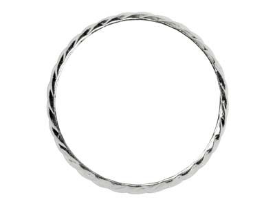 St Sil Rope Twist Ring 3mm Size O - Imagen Estandar - 2