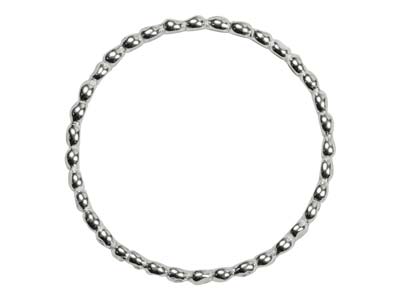 St Sil Flat Beaded Ring 1.5mm Size K - Imagen Estandar - 2