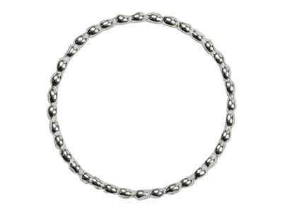 St Sil Flat Beaded Ring 1.5mm Size M - Imagen Estandar - 2