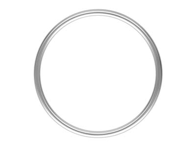 Anillo Liso Anillo 1mm, Plata 925,tamaño 52