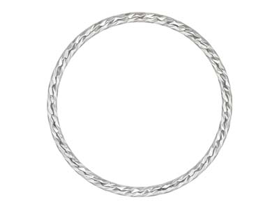 Anillo De Aro Brillante 1mm, Plata925, Tamaño 49