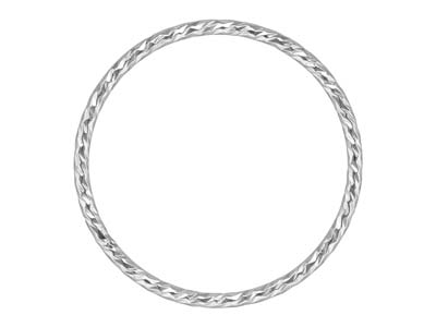 Anillo De Banda Brillante 1mm, Plata 925, Tamaño 51