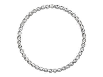 St Sil Twisted Ring 0.9mm Size N12