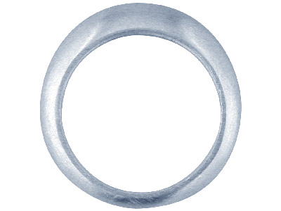 Anillo Abombado De Plata De Ley C19 - Imagen Estandar - 1