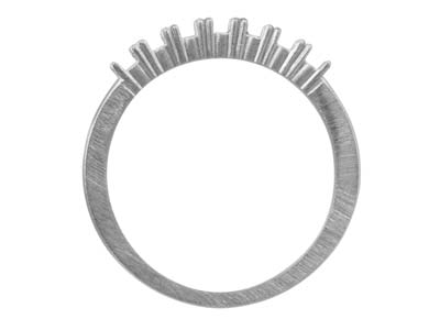 Alianza Para 7 Piedras De 2,5mm, Plata 925, Tamaño 5556