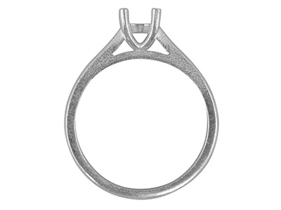 Solitario 4 Garras Para Piedra De 4,5mm, Plata 925, Tamaño 52/54 - Imagen Estandar - 2