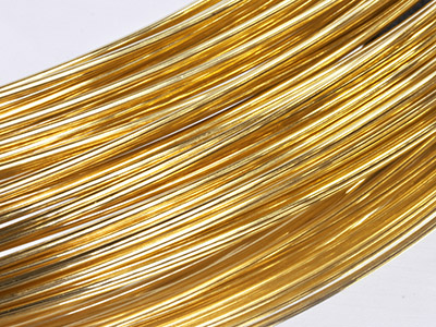 Hilo Redondo Suave De Oro Amarillo De 9 K, 0,70 mm - Imagen Estandar - 1