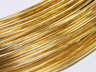 Hilo Redondo De Oro Amarillo Df De 9 Ct, 2,00 MM De Diámetro, 100 Oro Reciclado