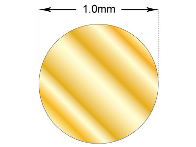 Alambre Redondo Gold Filled Recocido, 1,00 mm - Imagen Estandar - 2