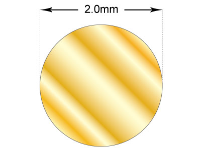 Alambre Redondo Gold Filled Recocido, 2,00 mm - Imagen Estandar - 2