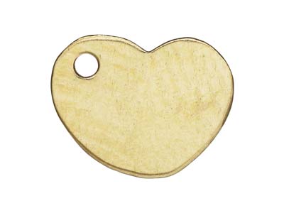 Dije De Corazn De Oro Laminado, 8x7 MM