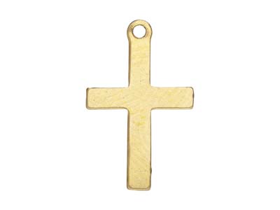 Dije De Cruz De Oro Laminado, 16x10 MM