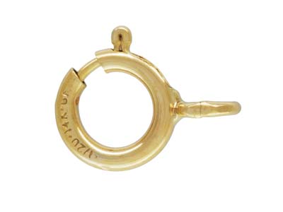 Anillo De Resorte Abierto De 5mm, Gold Filled, Bolsa De 5