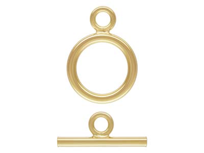 Fermoir Fantaisie, Anillo De 15 MM Y Pasador, Gold Filled