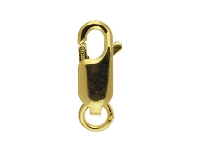 Cierre De Mosquetn Placa, Anillo Abierto De 12mm, Relleno De Oro