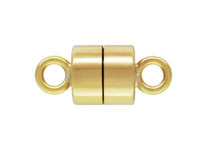 Cierre Magntico Redondo De 4,50mm, Gold Filled.
