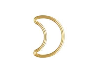 Anillo De Cierre Luna Creciente 11mm, Relleno De Oro, Paquete De 5